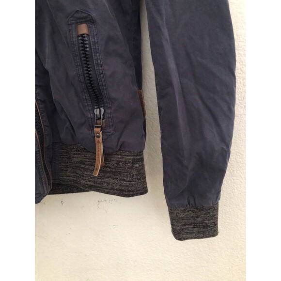 Naketano Brand New World Hooded Jacket Women’s Small Gray Full Zip Casual Hoodie - Picture 7 of 14